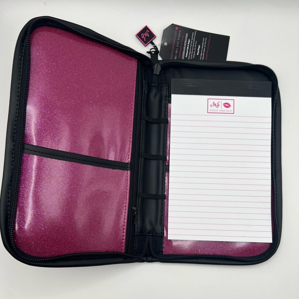 Makeup Junkie Glitter Pink Ballerina Mini Padfolio - Picture 5 of 7